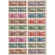 Beau Lot De 36 Timbres Colonies AEF Année 1941 N°156 à N°164 Avec Ou Sans Variétés Oblitérés Lartdesgents - Cartas & Documentos