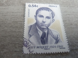 Guy Môquet (1924-1941) Résistant - 0.54 € - Yt 4107 - Multicolore - Oblitéré - Année 2007 - - Gebruikt