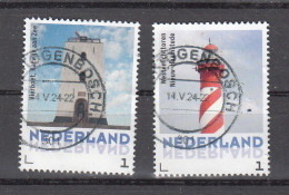 Nederland Persoonlijke Zegels: Vuurtoren  Katwijk + Haamstede   Gestempeld - Used Stamps