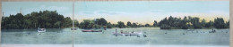 Argentina, Buenos Aires, 3 February Lake, TRIPLE Used Postcard, La Rambla Mar Del Plata Cancellation   (221) - Argentinien
