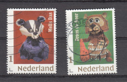 Nederland Persoonlijke Zegels: Fabeltjeskrant: Melis Das + Droes De Beer, Gestempeld - Used Stamps