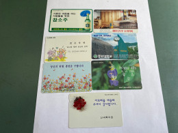 - 5 - South Korea 7 Different Phonecards - Korea (Zuid)