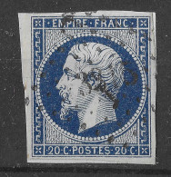 Lot N°61 N°14, Oblitéré PC 3315 TANLAY(83), Indice 8 - 1853-1860 Napoléon III.