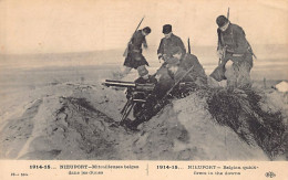 België - NIEUWPOORT (W. Vl.) Belgisch Machinegeweer In De Duinen - Maschinengewehr 08 - Eerste Wereldoorlog - Nieuwpoort