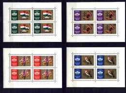 Hungary 1961 Mi 1783-86 Golden Set 4x In BL ** MNH - Nuevos