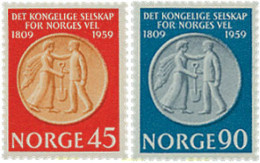 672770 HINGED NORUEGA 1959 6 CENTENARIO DE LA REAL SOCIEDAD DE BENEFICENCIA - Usati