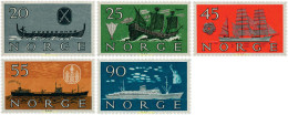 672774 HINGED NORUEGA 1960 BARCOS - Usados