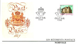 NORVEGE FDC 1990 EUROPA - FDC