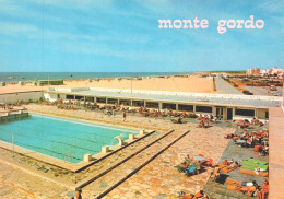 MONTE GORDO, V.R. Sº. António, Algarve - Piscina E Praia  (2 Scans) - Faro