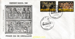 404560 MNH ANDORRA. Admón Española 1981 NAVIDAD - Neufs