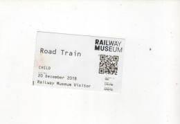 Ticket Road - Train  Railway Museum - Tickets - Vouchers