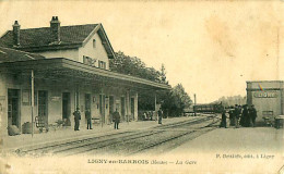 Cpa LIGNY EN BARROIS 55 La Gare - Côté Voies, Arrivée D'un Train - Ligny En Barrois