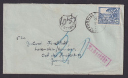 Südafrika Nachgebühr Brief Retoure Herzogville Lauenstein Hannover Niedersachsen - Cartas & Documentos