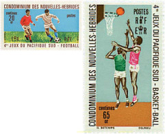 730005 MNH NUEVAS HEBRIDAS 1971 4 JUEGOS DEL PACIFICO SUR - Otros & Sin Clasificación