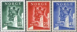 672755 HINGED NORUEGA 1950 9 CENTENARIO DE LA FUNDACION DE OLSO - Usados