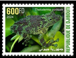 DJIBOUTI 2024 STAMP 1V 600F - CAMOUFLAGE - FROG FROGS GRENOUILLE GRENOUILLES AMPHIBIANS AMPHIBIENS - MNH - Ranas