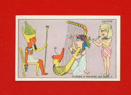 Chromo Grande Cordonnerie Paris Mode à Travers Les âges Egypte Harpe égyptienne Flûte Pharaon - Autres & Non Classés