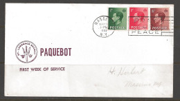 1962 Paquebot Cover British Stamps Used In Masenna, New York (May 20) - Cartas & Documentos