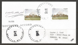 1985 Paquebot Cover Pamama Stamp Used In Seattle, Washington (May 10) - Cartas & Documentos