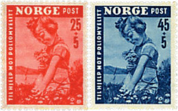 94869 MNH NORUEGA 1950 PRO POLIOMIELITIS - Unused Stamps