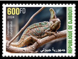 DJIBOUTI 2024 STAMP 1V 600F - CAMOUFLAGE - CHAMELEON CHAMELEONS CAMELEON CAMELEONS REPTILES - MNH - Sonstige & Ohne Zuordnung