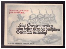 Dt- Reich (024221) Propagandakarte Deutschland Steht Fest Und Ruhig, Ungebraucht - Other & Unclassified