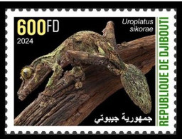 DJIBOUTI 2024 STAMP 1V 600F - CAMOUFLAGE - GECKO GECKOS REPTILES - MNH - Other & Unclassified