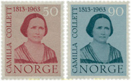 672786 HINGED NORUEGA 1963 6 CENTENARIO DE EL NACIMIENTO DE CAMILLA COLLETT - Gebraucht