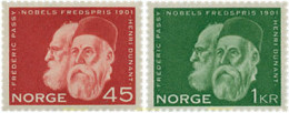 672780 HINGED NORUEGA 1961 60 ANIVERSARIO DEL PREMIO NOBEL A LA PAZ - Gebraucht