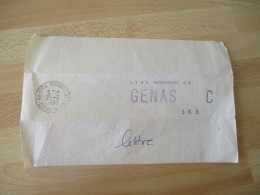 SAC POSTAL POSTE FERROVIAIRE LYON MONTRONCHER GENAS C - 1961-....