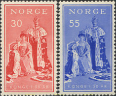 672759 HINGED NORUEGA 1955 50 ANIVERSARIO DEL REINADO DE HAAKON VII - Used Stamps