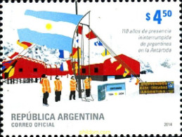 318473 MNH ARGENTINA 2014 110 ANIVERSARIO DE LA PRESENCIA ARGENTINA EN LA ANTARTICA - Neufs