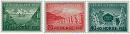 672744 HINGED NORUEGA 1943 PAISAJES - Cartas & Documentos