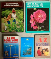 Santé/Justice/Astuces/Jardinage/Addictions  …  :  20 Articles (Livres-Brochures-Dépliants) - Other & Unclassified