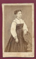 140524A - PHOTO ANCIENNE CDV HENRI BRISDOUX - Femme Chignon - Alte (vor 1900)