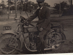Photo Afrique Congo Panda Moto Motocyclette - Other & Unclassified