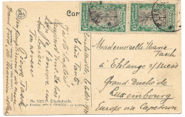 !!! CONGO, CPA DE 1911, AU DÉPART D'ELISABETHVILLE POUR LUXEMBOURG VIA CAPETOWN - Storia Postale