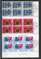 Schweiz 1977 Jahresereignisse Mi.Nr. 1067/69 Kpl. 6er Blocksatz Gestempelt - Oblitérés