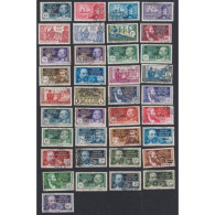 37 Timbres Colonies AEF 1938-1940 -Oblitérations Cote 242 € Lartdesgents - Cartas & Documentos