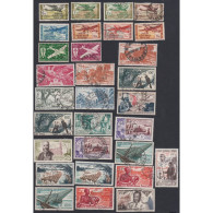 Colonies Françaises AEF Année 1937-57- Lot 30 Timbres Poste Aérienne Variété N°15c - Oblitérés  Cote 83 Euros- - Storia Postale