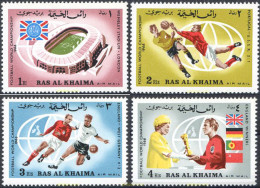 79707 MNH RAS AL KHAIMA 1966 COPA DEL MUNDO DE FUTBOL. INGLATERRA-66 - Ra's Al-Chaima