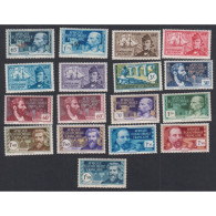 Colonies Série De 17 Timbres Avec Variétés AEF 1938-40, N°64 à 86 Neufs* Lartdesgents - Storia Postale