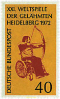 64938 MNH ALEMANIA FEDERAL 1972 21 CAMPEONATO MUNDIAL DE MINUSVALIDOS EN HEIDELBER - Nuevos