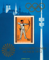 54361 MNH MONGOLIA 1972 20 JUEGOS OLIMPICOS VERANO MUNICH 1972 - Mongolië