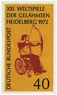 64938 MNH ALEMANIA FEDERAL 1972 21 CAMPEONATO MUNDIAL DE MINUSVALIDOS EN HEIDELBER - Unused Stamps