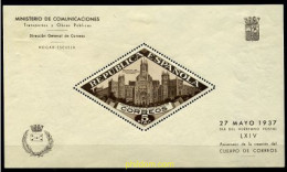 210799 HINGED ESPAÑA 1937 DIA DEL HUERFANO POSTAL - Nuevos
