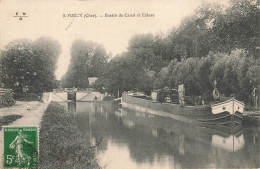 Foécy * Bassin Du Canal Et L'écluse * Péniche Batellerie Barge Chaland Péniches - Autres & Non Classés
