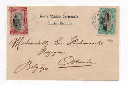 !!! CONGO BELGE,CPA DE 1899 POUR OSTENDE, CACHET DE BOMA - Briefe U. Dokumente