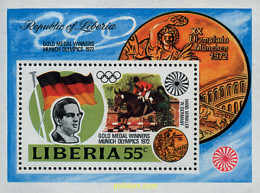 40334 MNH LIBERIA 1973 20 JUEGOS OLIMPICOS VERANO MUNICH 1972 - Liberia