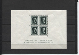 Deutsches Reich Block 7 Postfrisch Geburtstag - Blocks & Sheetlets